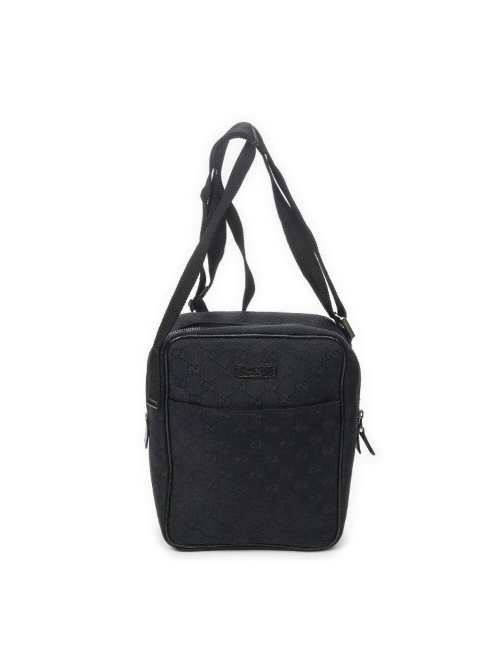 Gucci Mini Zip Crossbody Black GG Canvas